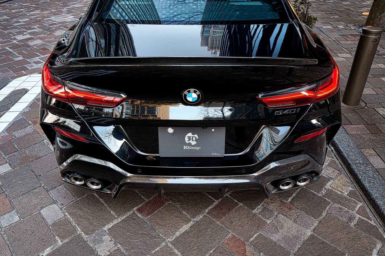 3D Design リアディフューザー G16 M-Sport/M850i / 3D Design 4テールマフラー用