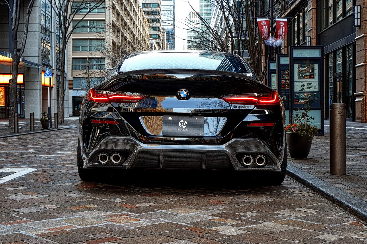 3D Design リアディフューザー G16 M-Sport/M850i / 3D Design 4テールマフラー用