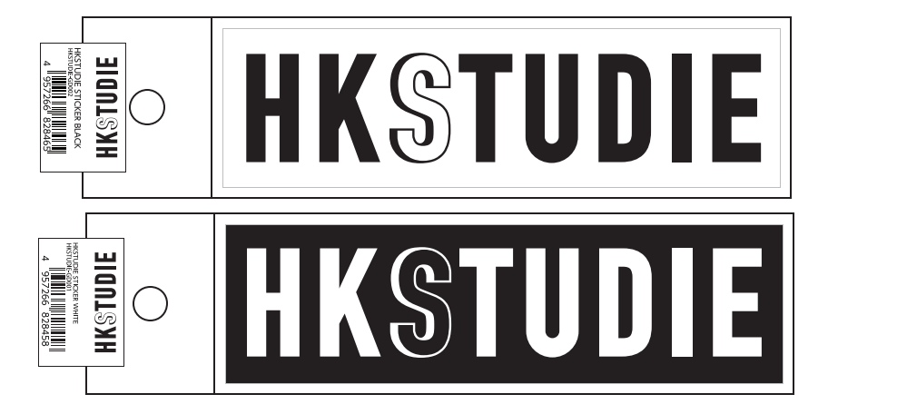 HKSTUDIE STICKER 横長タイプ