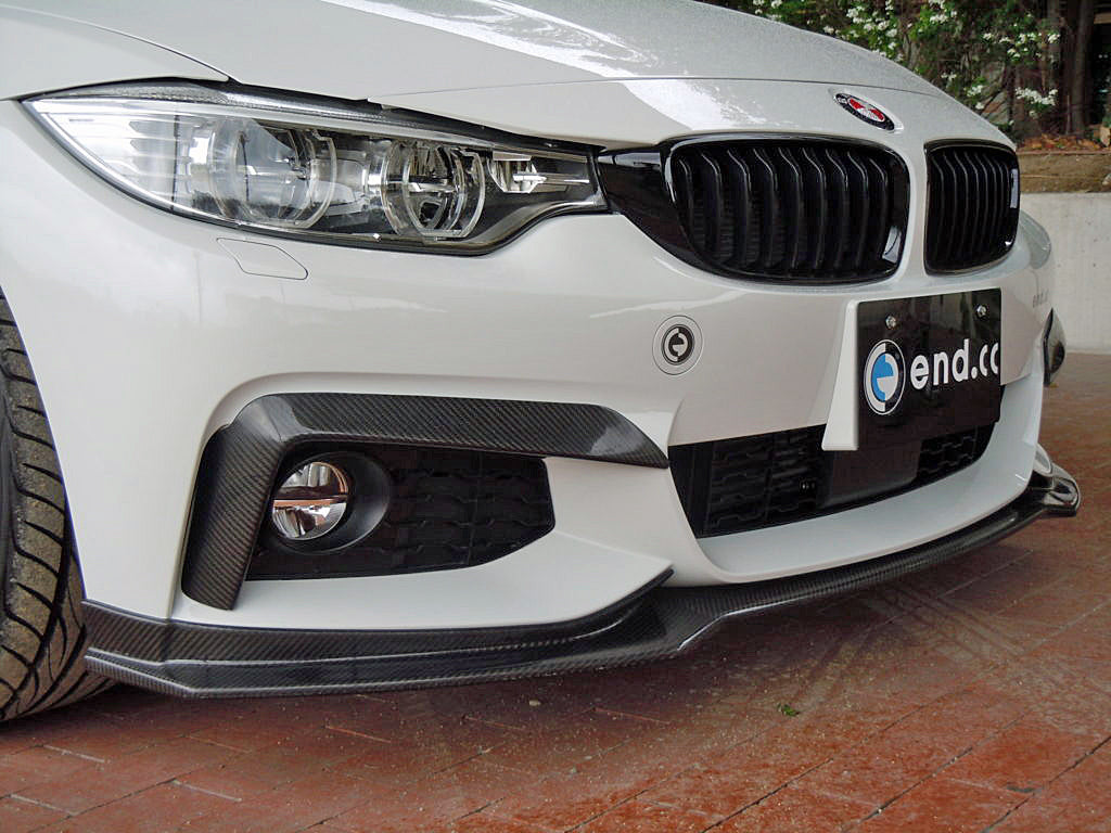 end.cc フロントダクトスプリッター F32/F33/F36 M-Sport
