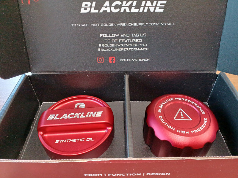 BLACKLINE ブラックライン オイルキャップ+クーラントキャップセット MIN F55/56 JCW+GP3